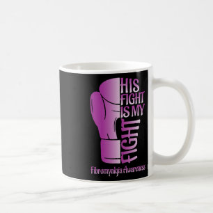 Fibromyalgia Awareness Ribbon Boxing Gloves Fibro  Coffee Mug