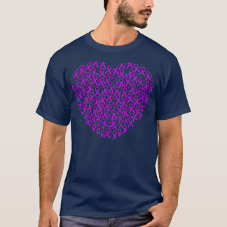 Fibromyalgia Awareness Ribbon Heart T-Shirt
