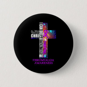 Fibromyalgia Awareness Shirt - Christmas Gift Shir 6 Cm Round Badge