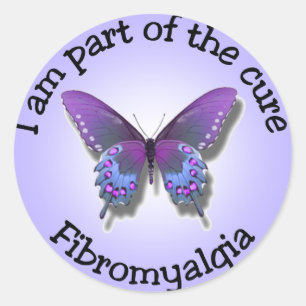 Fibromyalgia Awareness stickers