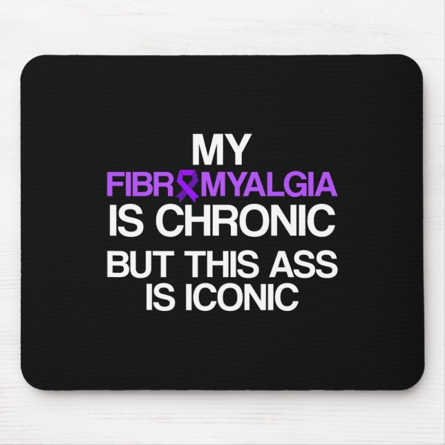 Fibromyalgia Awareness Survivor Chronic Warrior 1  Mouse Mat (Front)
