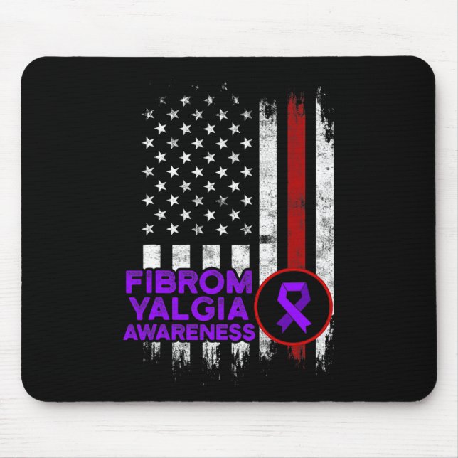 Fibromyalgia Awareness Survivor Proud Warrior 13  Mouse Mat (Front)