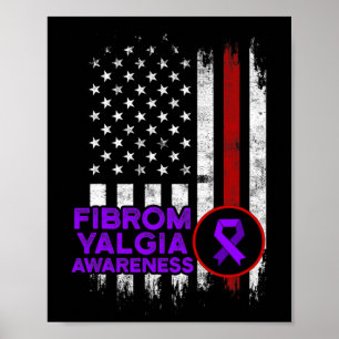 Fibromyalgia Awareness Survivor Proud Warrior 13 Poster
