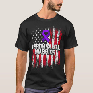 Fibromyalgia Awareness Survivor Proud Warrior  T-Shirt
