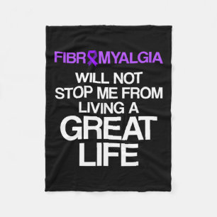 Fibromyalgia Awareness Survivor Stop Warrior 1  Fleece Blanket