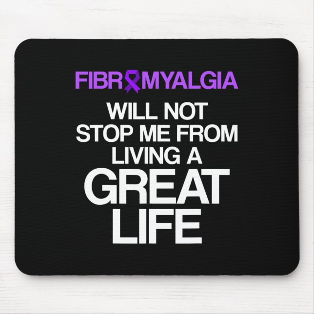 Fibromyalgia Awareness Survivor Stop Warrior 1  Mouse Mat (Front)
