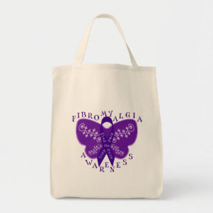Fibromyalgia Awareness Tote Bag -Shopping