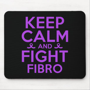 Fibromyalgia Awareness Warrior Keep Calm And Fight Mouse Mat