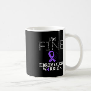 Fibromyalgia Awareness Warrior Support Purple Ribb Coffee Mug