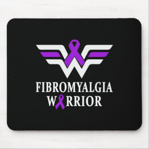 Fibromyalgia Awareness Warrior Support Purple Ribb Mouse Mat