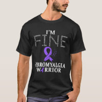 Fibromyalgia Awareness Warrior Support Purple Ribb