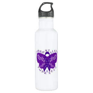 Fibromyalgia Awareness Water Bottle
