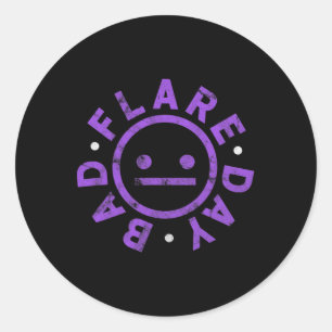 Fibromyalgia Bad Flare Day Chronic Pain Fibro Warr Classic Round Sticker