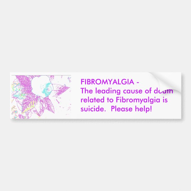 Fibromyalgia Bumper Sticker (Front)