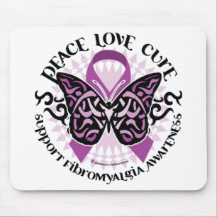 Fibromyalgia Butterfly Tribal Mouse Mat