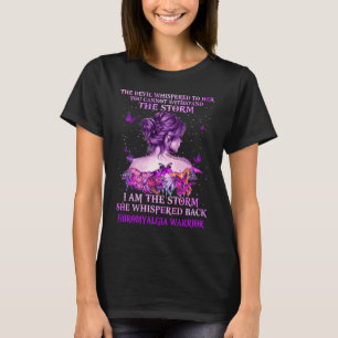 fibromyalgia butterfly warrior i am the storm T-Shirt
