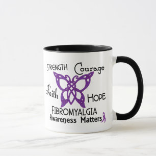Fibromyalgia Celtic Butterfly 3 Mug