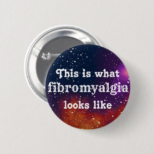 Fibromyalgia Customisable Galaxy Identity 6 Cm Round Badge