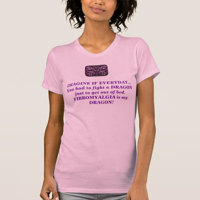 Fibromyalgia Dragon T-Shirt (Front)