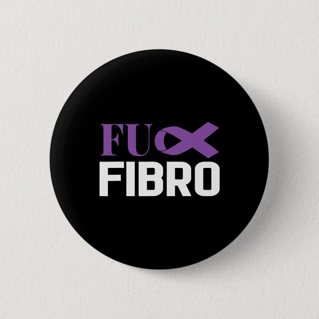 Fibromyalgia Fibro Awareness Fighter 1  6 Cm Round Badge (Front)