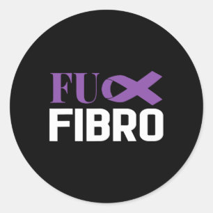 Fibromyalgia Fibro Awareness Fighter 1 Classic Round Sticker