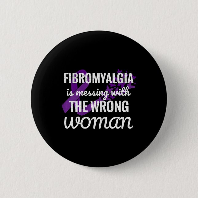 Fibromyalgia Fibro Warrior 1  6 Cm Round Badge (Front)