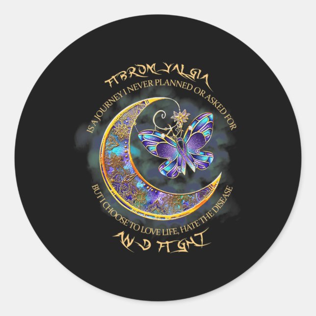 Fibromyalgia - Fibromyalgia Awareness 14 Classic Round Sticker (Front)