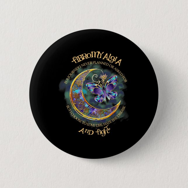 Fibromyalgia - Fibromyalgia Awareness 17 6 Cm Round Badge (Front)