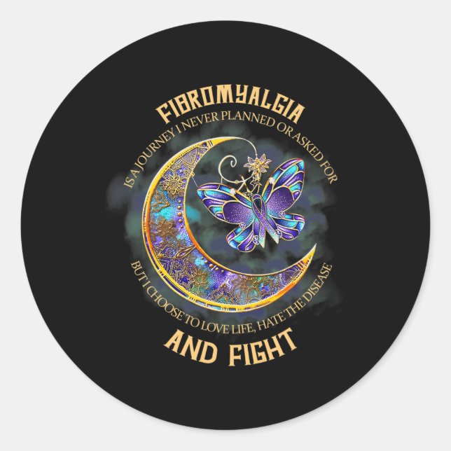 Fibromyalgia - Fibromyalgia Awareness 20 Classic Round Sticker (Front)