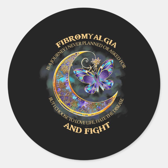 Fibromyalgia - Fibromyalgia Awareness 39 Classic Round Sticker (Front)