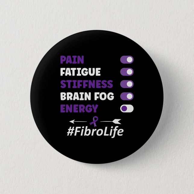 Fibromyalgia Fibromyalgia Awareness  6 Cm Round Badge (Front)