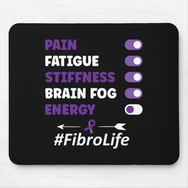 Fibromyalgia Fibromyalgia Awareness  Mouse Mat (Front)
