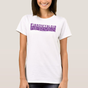 Fibromyalgia Gets on my Nerves Purple Graphic T-Shirt