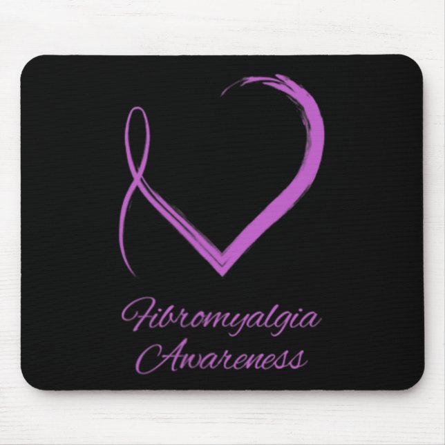 Fibromyalgia Heart Fibromyalgia Awareness  Mouse Mat (Front)