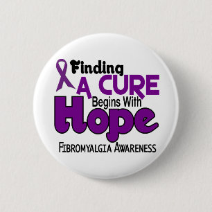 Fibromyalgia HOPE 5 6 Cm Round Badge