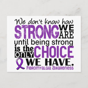 Fibromyalgia How Strong We Are Postcard