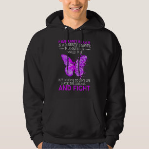 Fibromyalgia Is A Journey I Never Planned Butterfl Hoodie