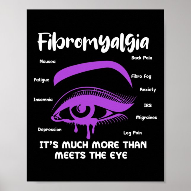 Fibromyalgia It's Much More Than Meets The Eye Fib Poster (Front)