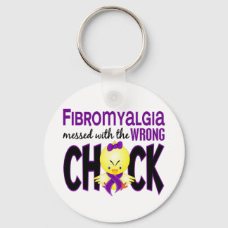 Fibromyalgia Messed With The Wrong Chick Key Ring
