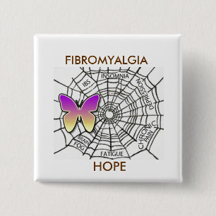 FIBROMYALGIA PIN OF HOPE - WHITE