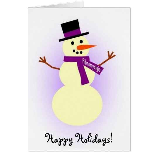 Fibromyalgia Snowman card