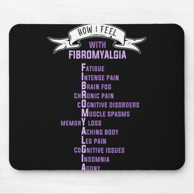 Fibromyalgia Sonie Amp Fibro Awareness This Is  Mouse Mat (Front)
