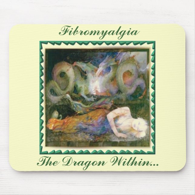 Fibromyalgia, The Dragon Within... Mouse Mat (Front)