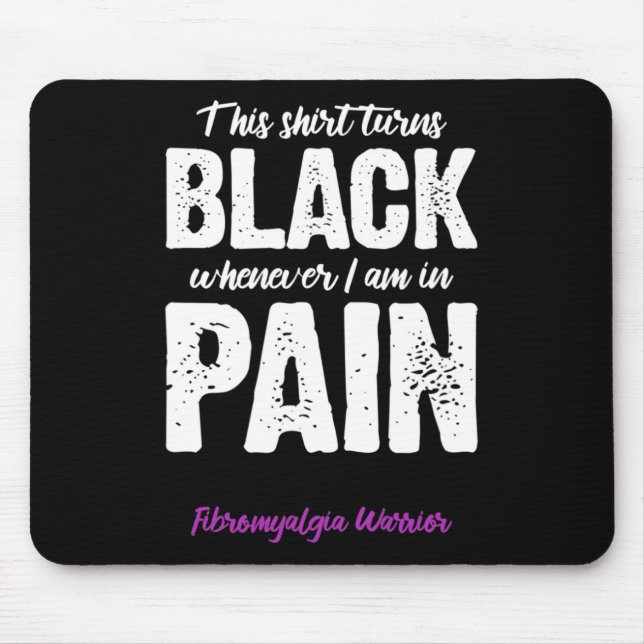 Fibromyalgia Warrior Chronic Pain Fibro Awareness  Mouse Mat (Front)