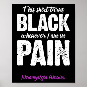 Fibromyalgia Warrior Chronic Pain Fibro Awareness Poster