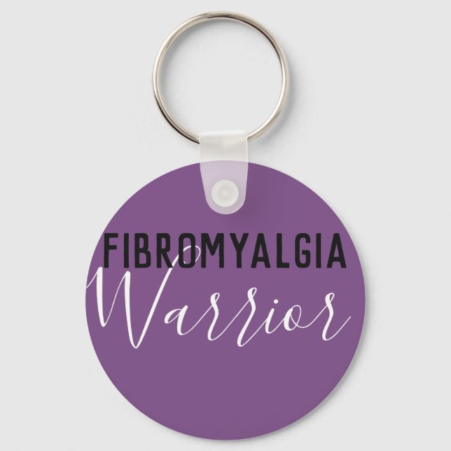 Fibromyalgia Warrior Key Ring (Front)