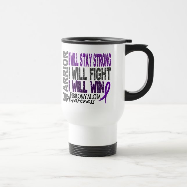 Fibromyalgia Warrior Travel Mug (Right)