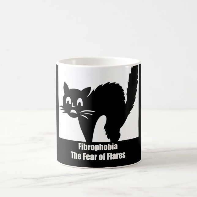 Fibrophobia Fear of Flares Coffee Mug (Center)