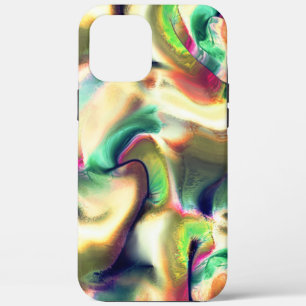 Fibrous spots of showy coloured, defective gradien iPhone 12 pro max case