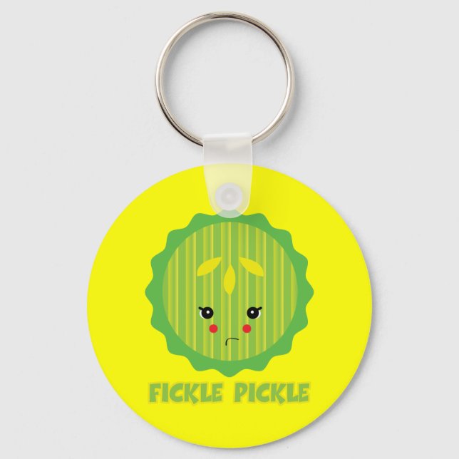 fickle pickle key ring (Front)
